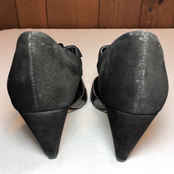 VANELI Philys Black Suede Open Toe Heels. Size 8.5 - Picture 6 of 8